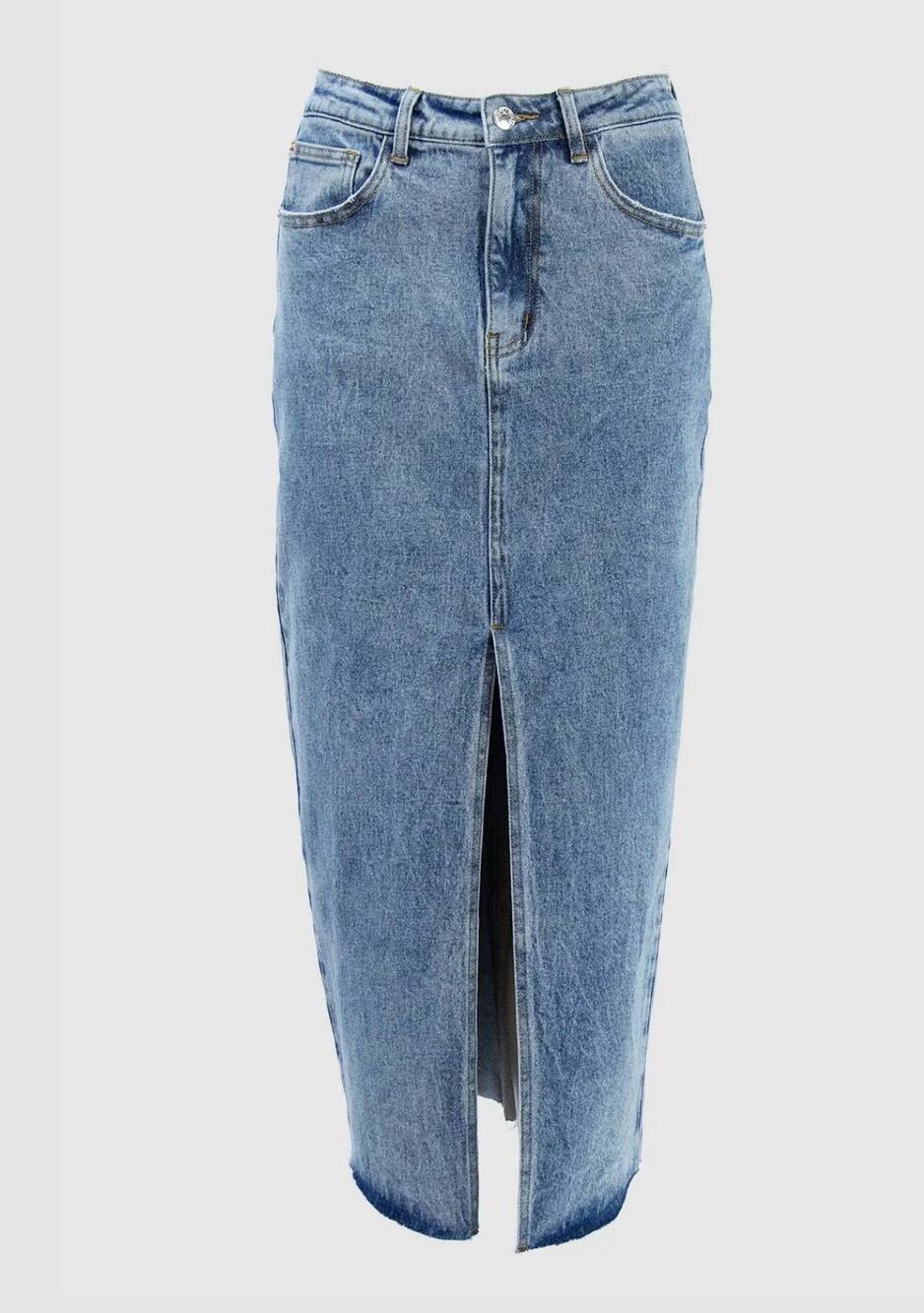 NEW WITHBLACK women's zayne denim skirt in blue indigo